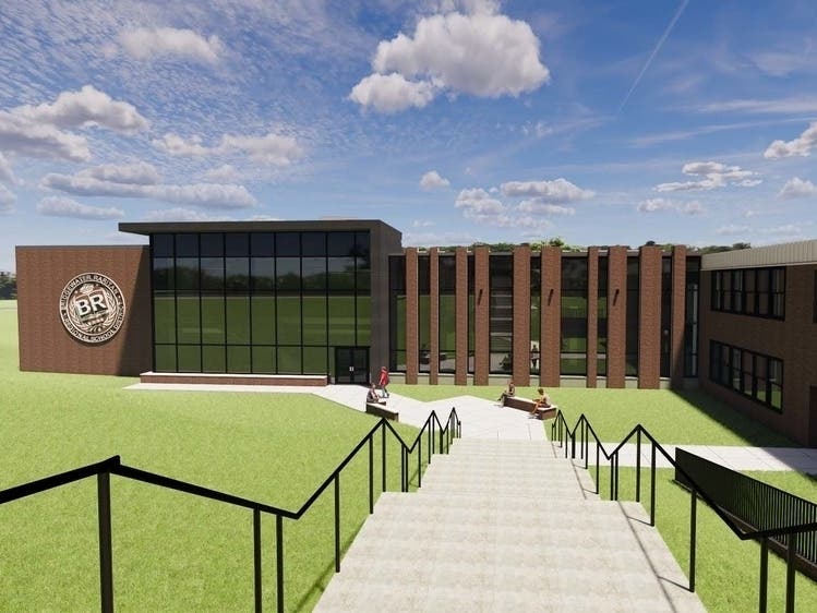 A rendering of the Bridgewater Raritan Regional Middle School addition.