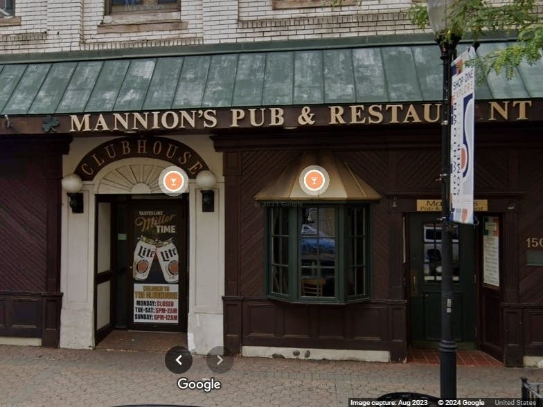Mannion's Pub & Restaurant, located at 150 West Main St., Somerville.