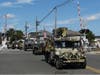 Military vehicles of all sizes were part of the procession.