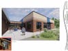 Rendering of the proposed addition at Bradley Gardens Elementary School.