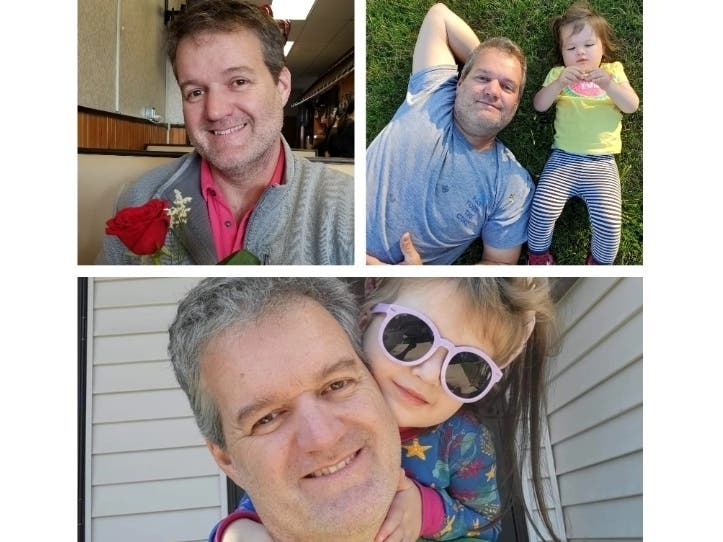 Ed Eick with his daughter Adeline.