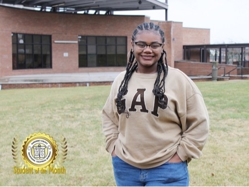 Taylor Robertson of Somerset, the December 2024 Student of the Month at Somerset County Vocational & Technical High School.