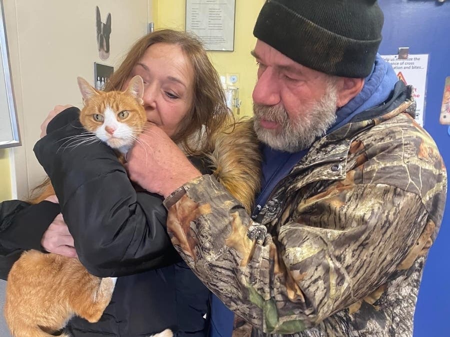 Simon reunited with his family.
