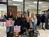 Students in the Cosmetology Program at SCVTHS with some of the toys they collected for children at Memorial Sloan Kettering Pediatric Cancer Center and Children’s Specialized Hospital.