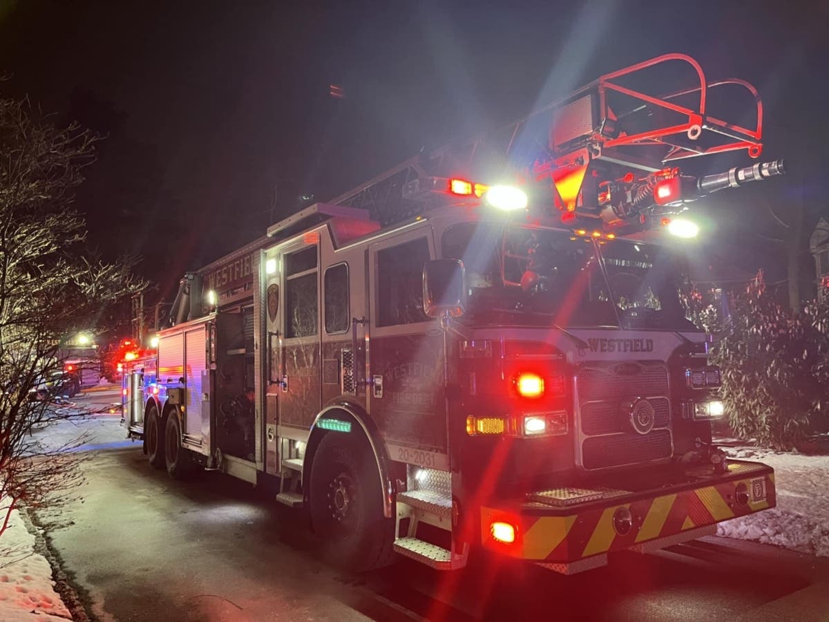 Westfield Firefighters Battle House Fire In Extreme Frigid Temps ...