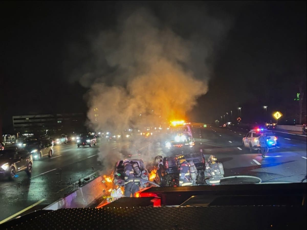 Fiery Crash On Garden State Parkway In Clark | Westfield, NJ Patch