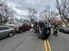 At 2:20 p.m., Westfield Fire and Police departments were called to the 500 block of East Broad Street for an overturned vehicle with entrapment.
