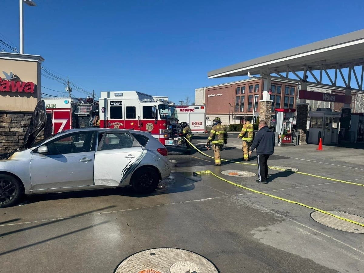 Car Catches Fire At Wawa Gas Station In Franklin | Hillsborough, NJ Patch