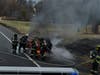 On March 26 at 9:49 a.m., New Jersey State Police(NJSP) Troopers and Clark Fire Department responded to a vehicle fire on the Garden State Parkway north milepost 135 in Clark Township.​
