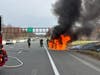 On March 26 at 9:49 a.m., New Jersey State Police(NJSP) Troopers and Clark Fire Department responded to a vehicle fire on the Garden State Parkway north milepost 135 in Clark Township.​