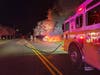 A car fire on Davidson Avenue and Pierce Street in Franklin Township on Sunday night.