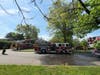 A fire broke out on Saturday around 9:45 a.m. at a home at the corner of Karen Place and Catherine Lane in the Bradley Gardens section of Bridgewater Township.