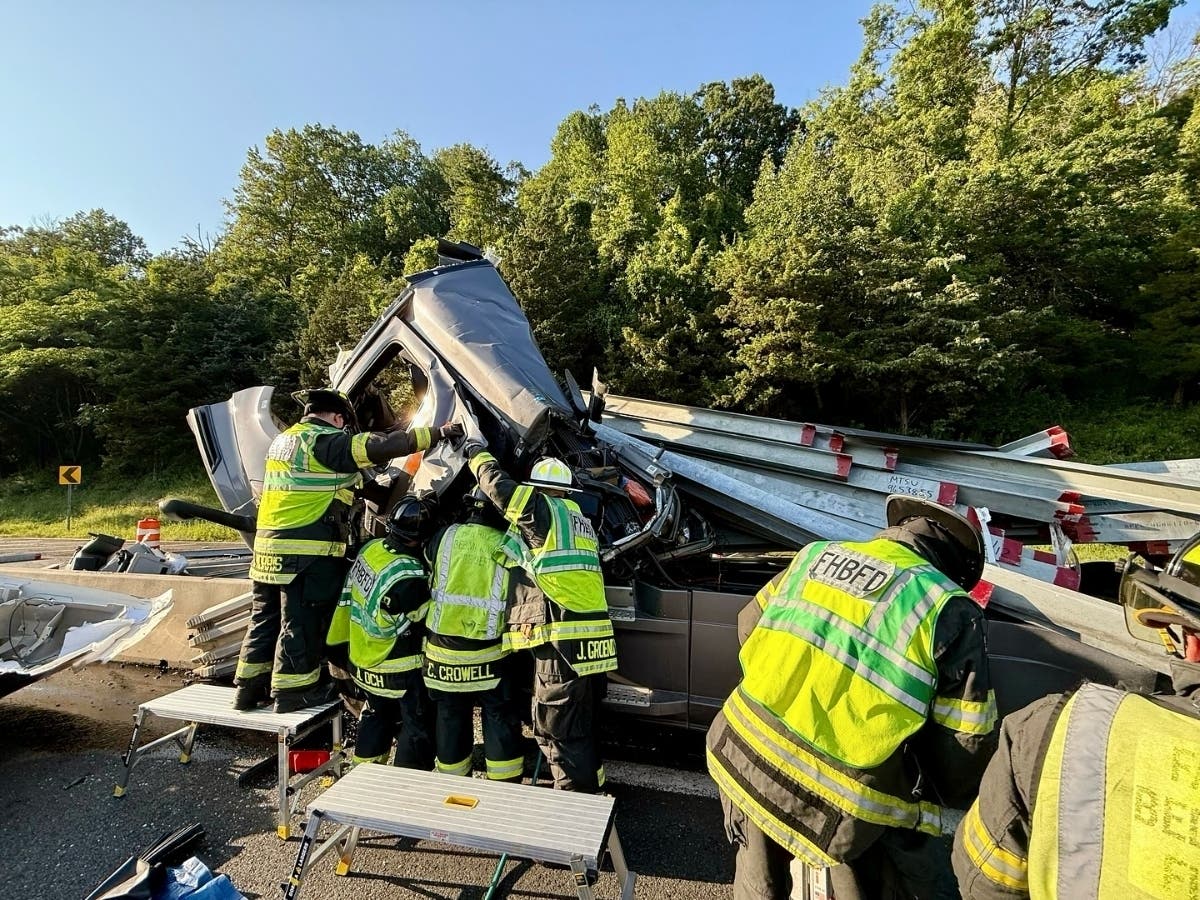 Trapped Driver Rescued From Tractor-Trailer Crash On I-78 In Bedminster ...