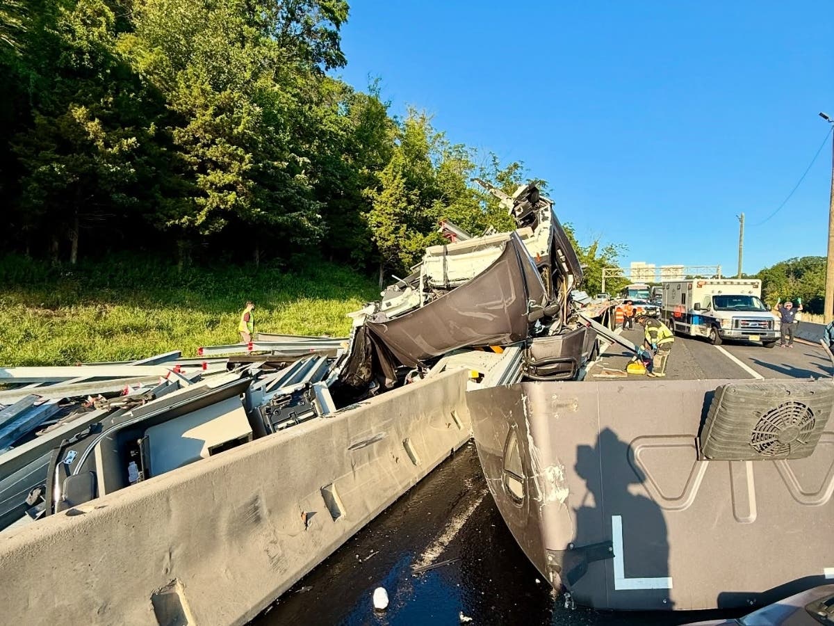 Trapped Driver Rescued From Tractor-Trailer Crash On I-78 In Bedminster ...