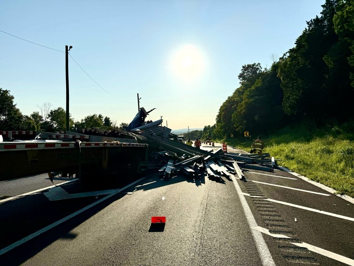 Trapped Driver Rescued From Tractor-Trailer Crash On I-78 In Bedminster ...