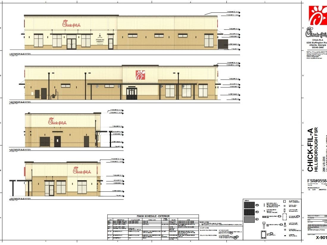The fast-food chicken chain is looking to build on the corner of Route 206 and Triangle Road with dual drive-through lanes.