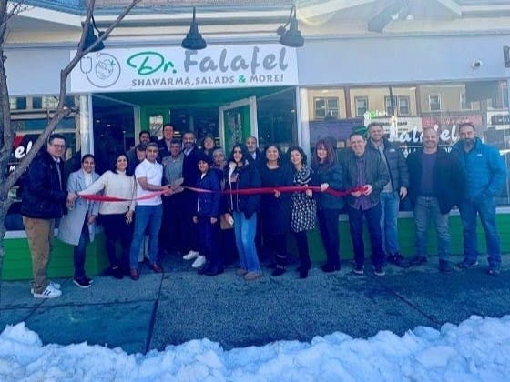 Dr. Falafel held a ribbon-cutting for its location at 138 East Broad St. in Westfield.