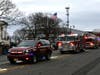 Finderne Fire Company apparatus passes by Somerset County’s Courthouse.