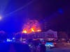 The fire was reported around 5:40 a.m. at the Red Rock Preserve at 975 Old York Road near Route 202 in Branchburg.