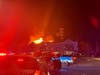 The fire was reported around 5:40 a.m. at the Red Rock Preserve at 975 Old York Road near Route 202 in Branchburg.