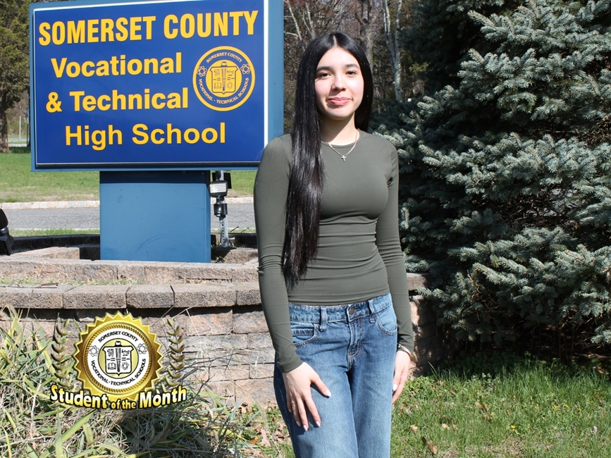 Genesis Marie Perez-Gomez was recognized for Jaguar Pride at Somerset County Vocational and Technical High School.