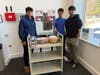 Arjun Buch, Krishay Patel and Guru Puduru (Left to Right), leaving flyers and kits while gathering attention toward their new website, njwildfirewatch.org to spread more awareness toward their cause.