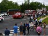 The Bradley Garden VFC's Chief's car leading all of BGVFC apparatus down the parade route.