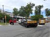 A tractor-trailer crashed into a Subaru just outside the Watchung Square Mall on Thursday, said police.
