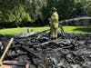 Several chickens were killed following a large chicken coop fire on Tuesday.