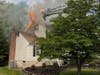 On Monday,﻿ North Branch Volunteer Fire Company(﻿N﻿B﻿V﻿F﻿C﻿)﻿﻿ responded to a house fire on Rolling Knolls Way﻿ in Bridgewater.