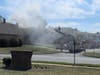 A second-alarm fire damaged three condo units in Hillsborough on Tuesday.