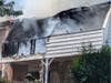 A second-alarm fire damaged three condo units in Hillsborough on Tuesday.