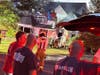 On Saturday, at around 8:20 p.m., the Franklin Township Police Department got a report of a garage fire in the 100 block of Willow Avenue.