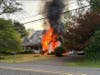 On Saturday, at around 8:20 p.m., the Franklin Township Police Department got a report of a garage fire in the 100 block of Willow Avenue.