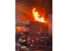 On Sunday, at around 11:49 p.m., Franklin Township police officers were called to a commercial fire in the Super Tropical Foodmarket at 720 Hamilton St.
