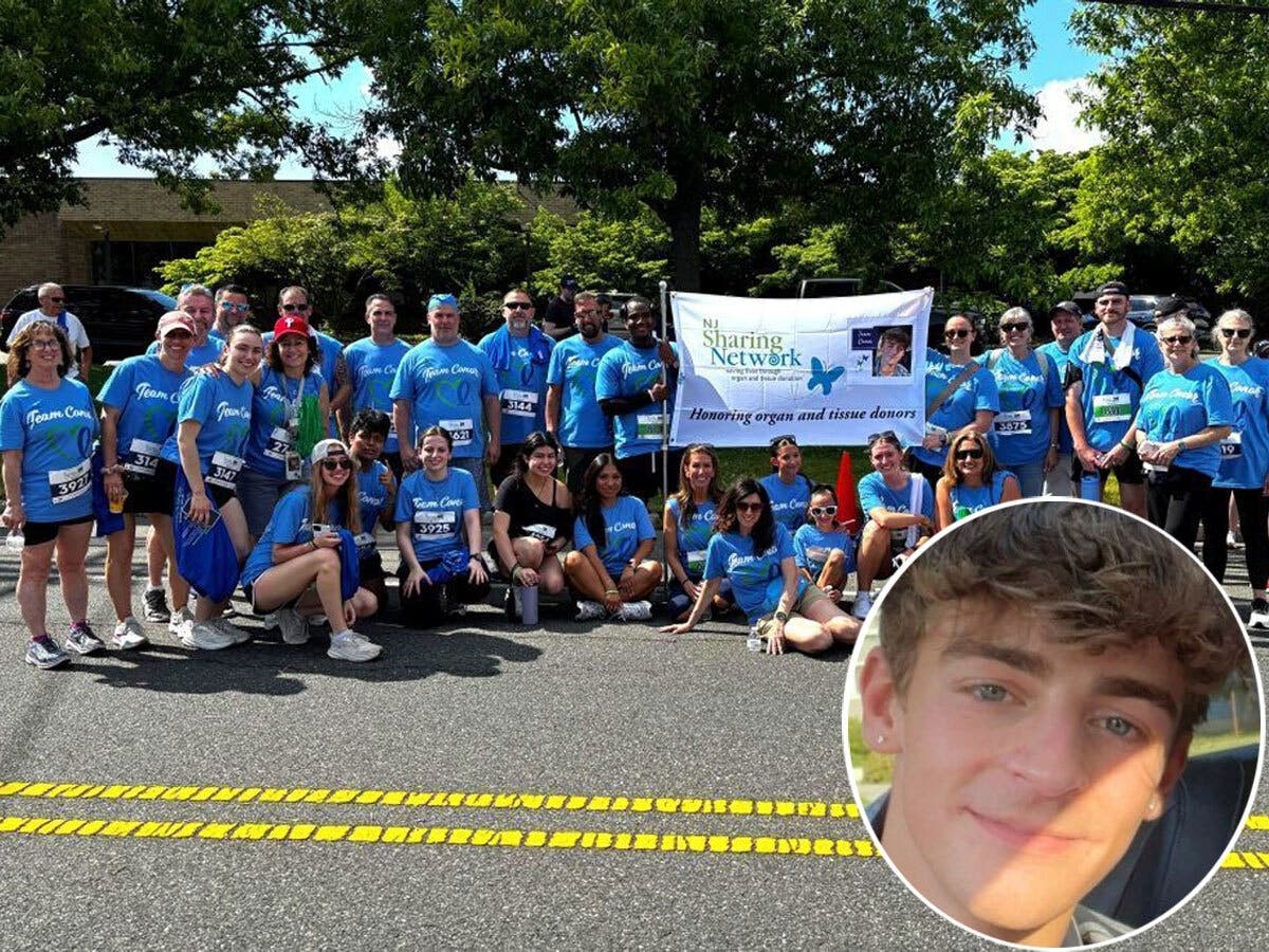 Members of “Team Conor” at NJ Sharing Network’s 5K Celebration of Life.