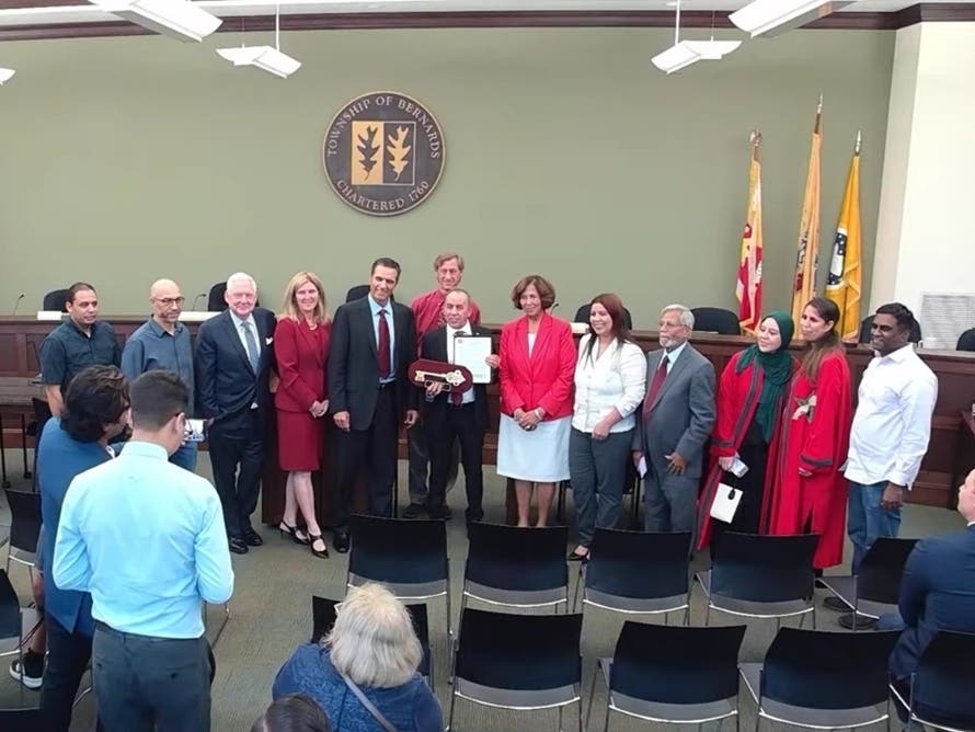 Bernards Honors Morocco Team, Gives Key To Township During World Cup Stay