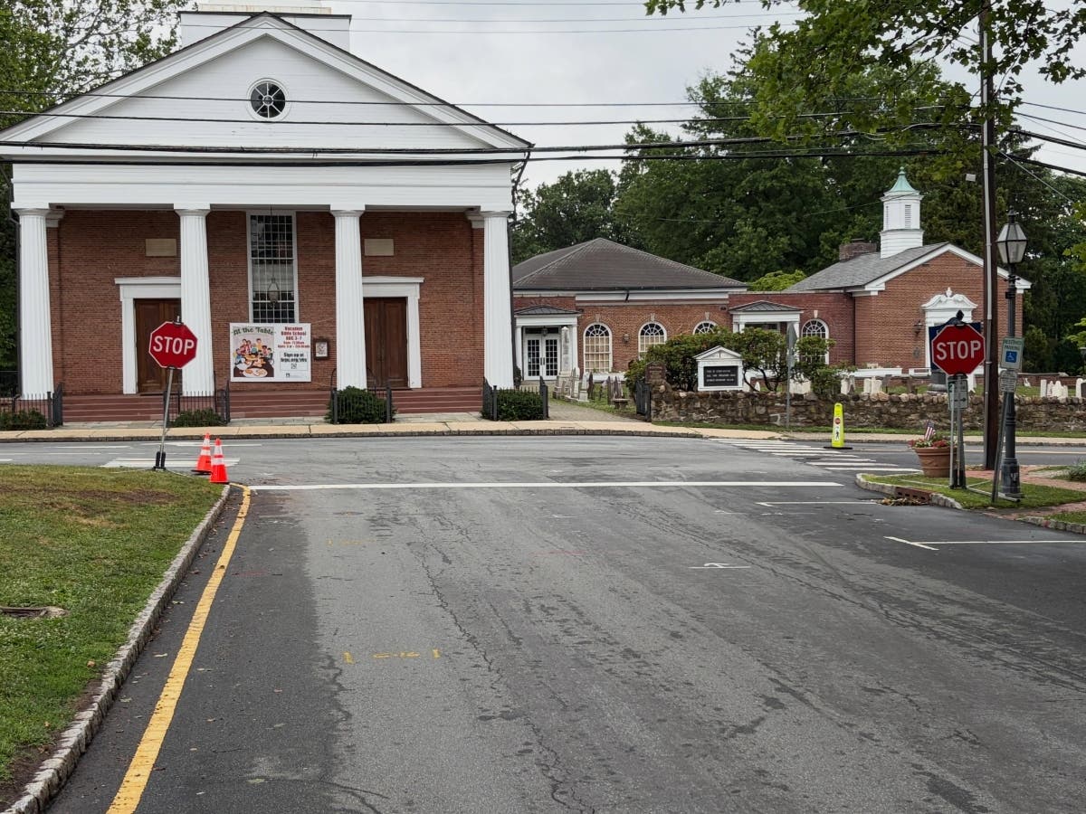 A photo of where the two new stop signs were added in Bernards Township.