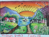 7-year-old second grader Nia Singh, whose artwork won in her age category.