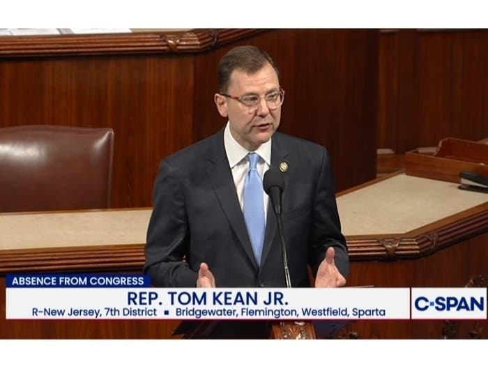 Congressman Tom Kean Jr., District 7, speaking on Tuesday in Congress.