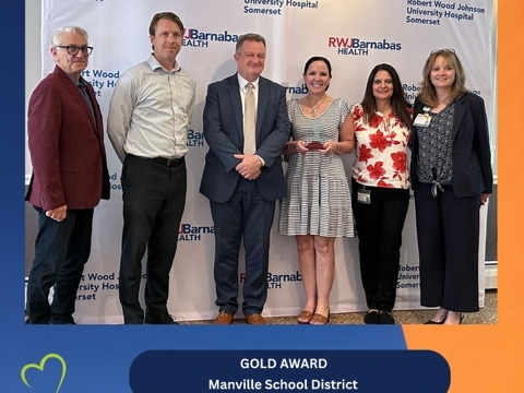 Manville School District has received the 2026 Healthy Workplace Gold Award from Healthier Somerset, a county coalition that promotes workplace wellness.