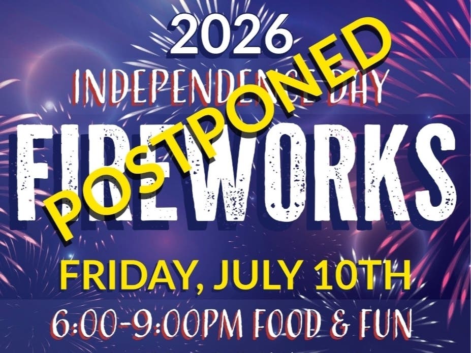 Franklin Township has postponed its Independence Day Celebration & Fireworks because of an Extreme Heat Warning from the National Weather Service and a forecast calling for dangerous temperatures.