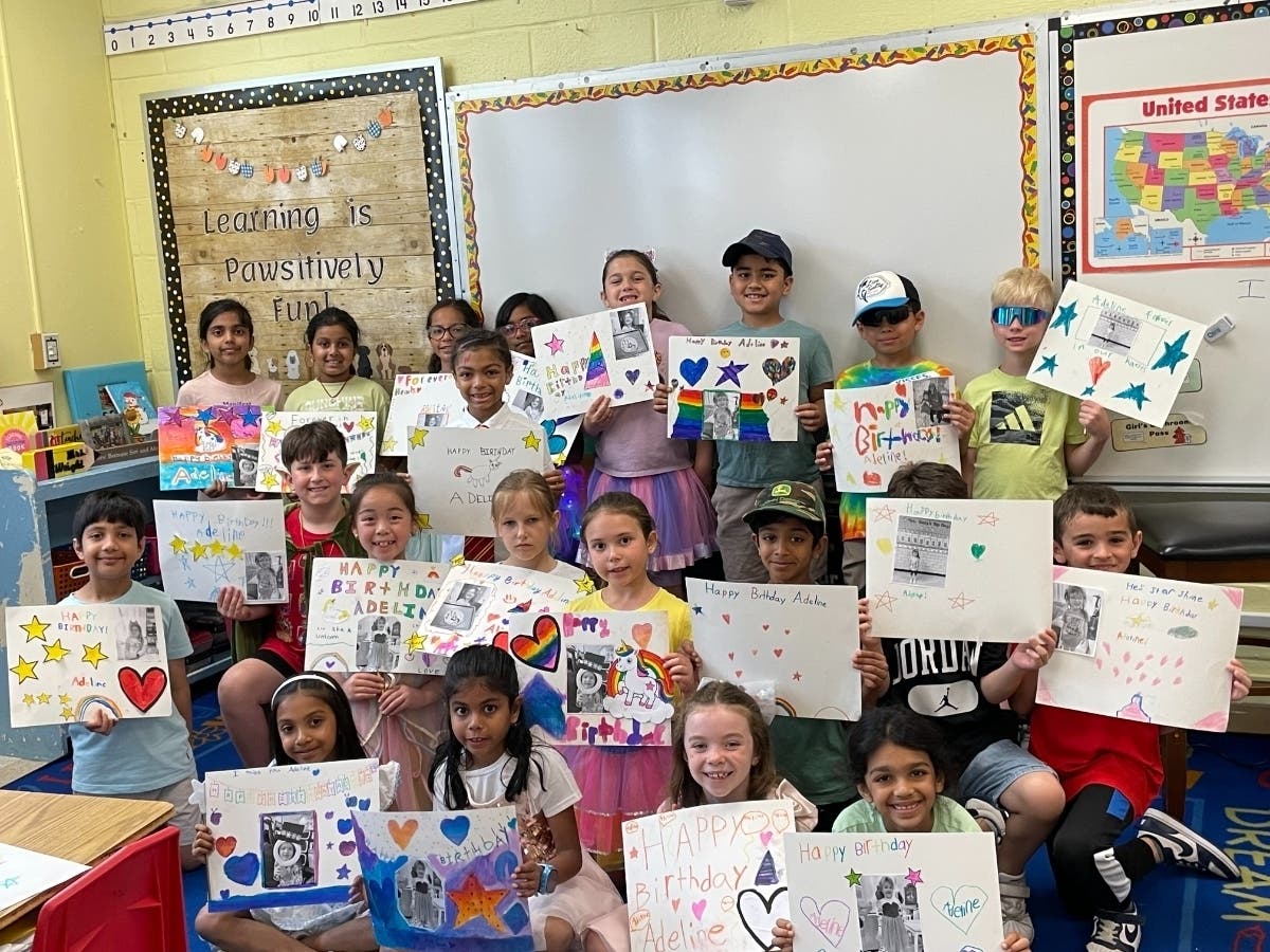 Hillsborough Elementary School marked what would have been Adeline Eick's eighth birthday with a school-wide memorial walk celebrating the student's love of all things magical.