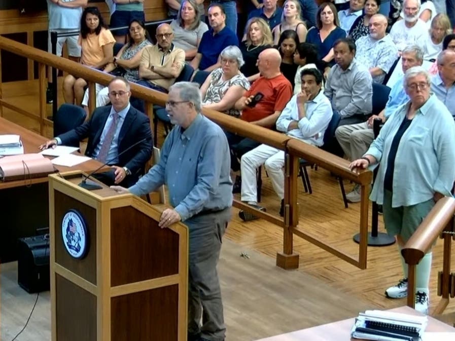 Droves of residents spoke out in opposition to a proposal to build a self-storage facility and replace Melick's Farm Stand and the long-vacant Tectonic building in Bridgewater.