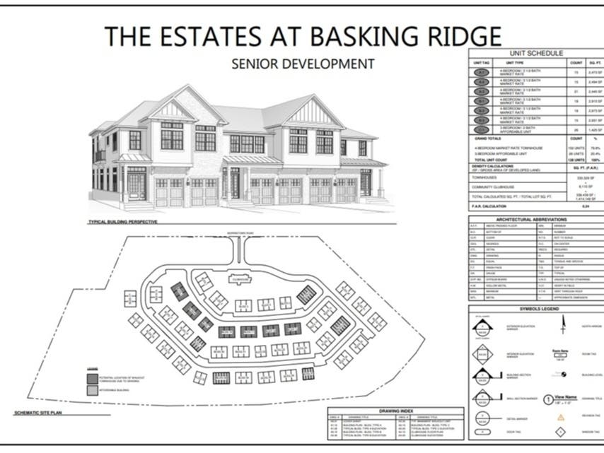 Rendering of the Estates At Basking Ridge.