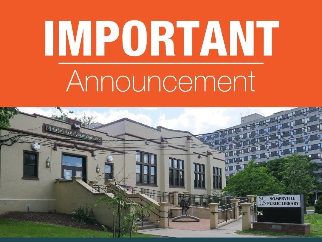 Somerset County Library System of New Jersey(SCLSNJ) announced on Wednesday that the location at 35 West End Ave. in Somerville will stop providing library services on Friday, July 31.