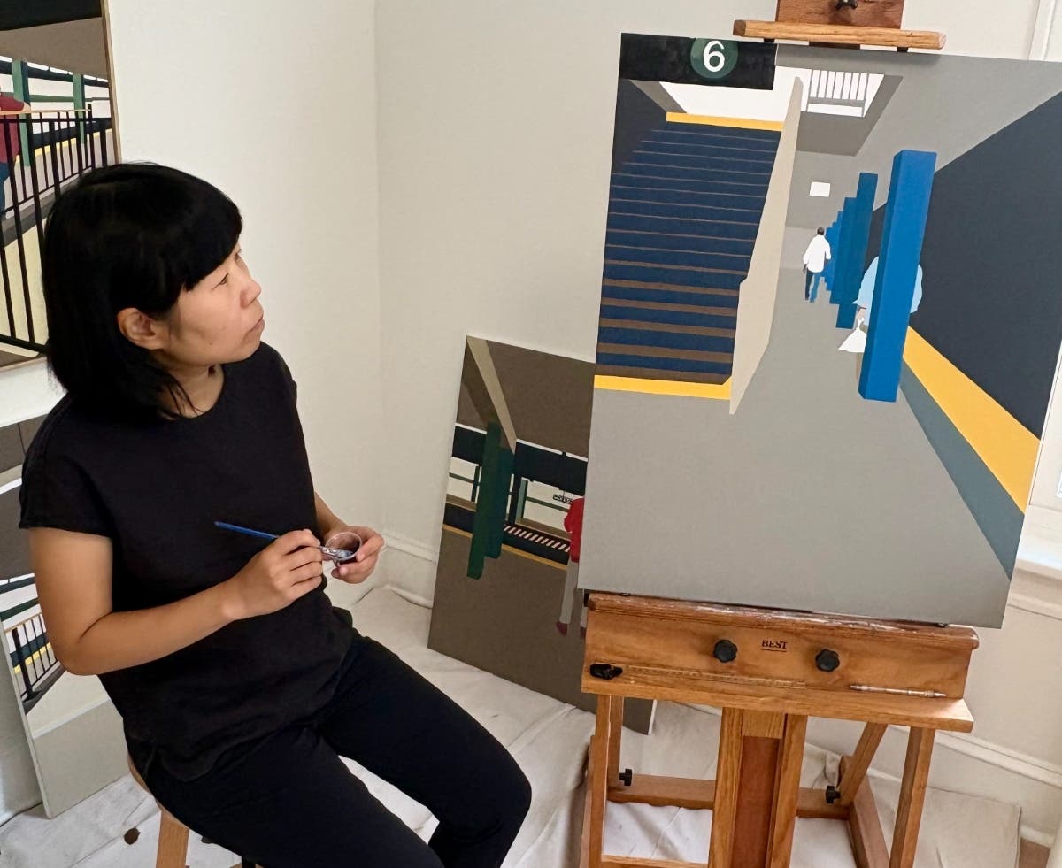 Gwen Yip in the studio.