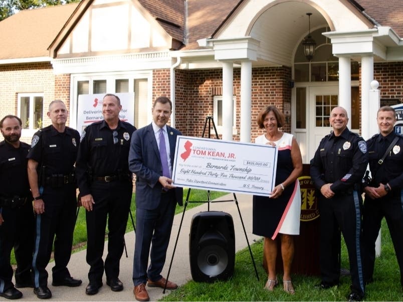 Bernards Township will receive $835,000 in federal funding to upgrade communications equipment for its police department.