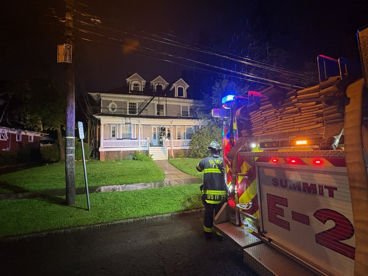 On Thursday, around 6:20 p.m., a resident on Kent Place Boulevard in Summit called 911 to report a possible lightning strike on their home.