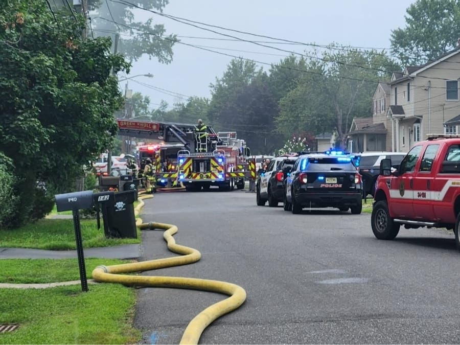 On Aug. 20, volunteer firefighters battled a kitchen fire on Oak Street in the Bradley Gardens section of the Township.